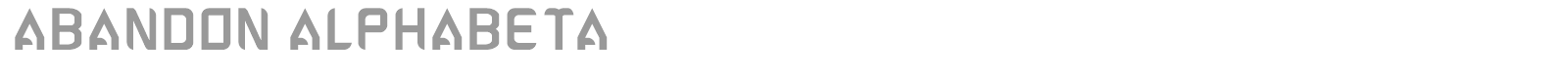 Abandon Alphabeta font preview